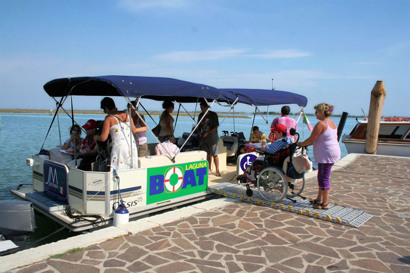 Tour in barca per disabili a Venezia