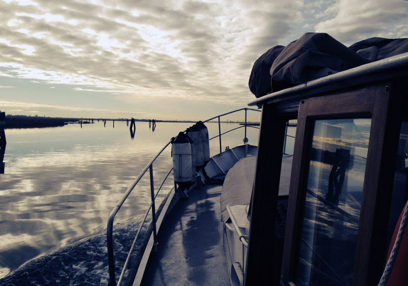 boat tour in Venice's lagoon